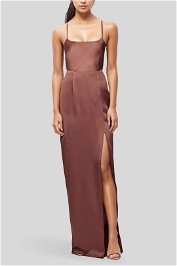 Stella Cut Out Gown Brown