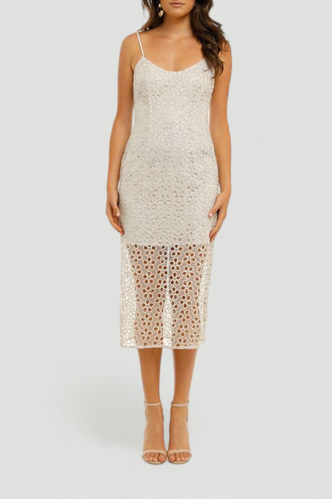 Stevie-May-Concord-Midi-Dress-Silver-Front