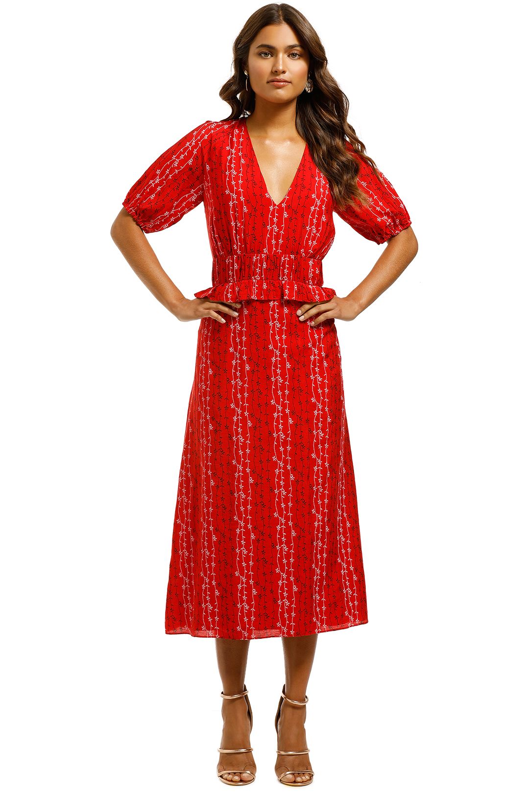 Stevie-May-Gracie-Midi-Dress-Red-Front