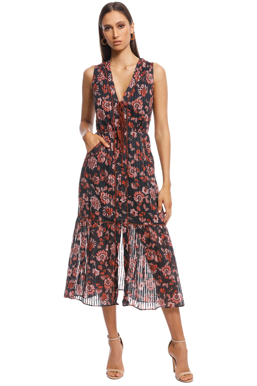 By johnny painted petal ruffle tee dress new arrivals