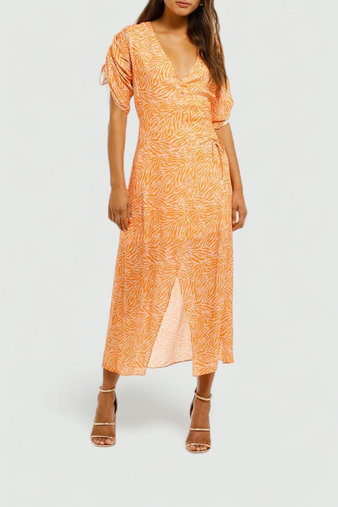 Suboo-Sienna-Wrapped-Dress-Orange-Front