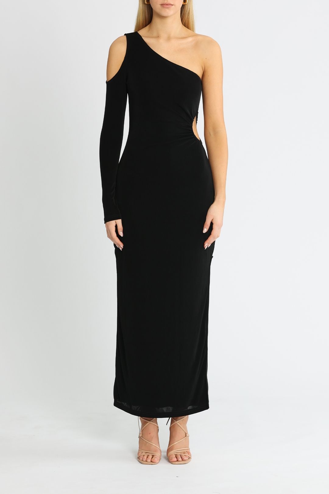 Suboo Beth Maxi Dress Black cutout