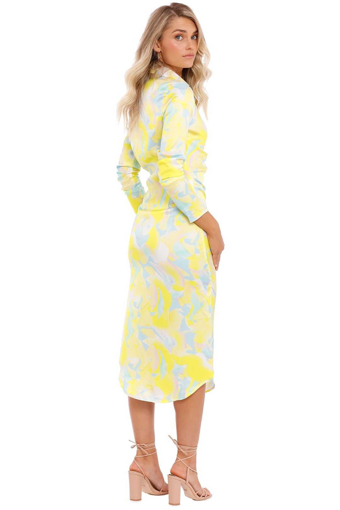 Hire Kaleidoscope Gathered Shirt Dress Suboo GlamCorner