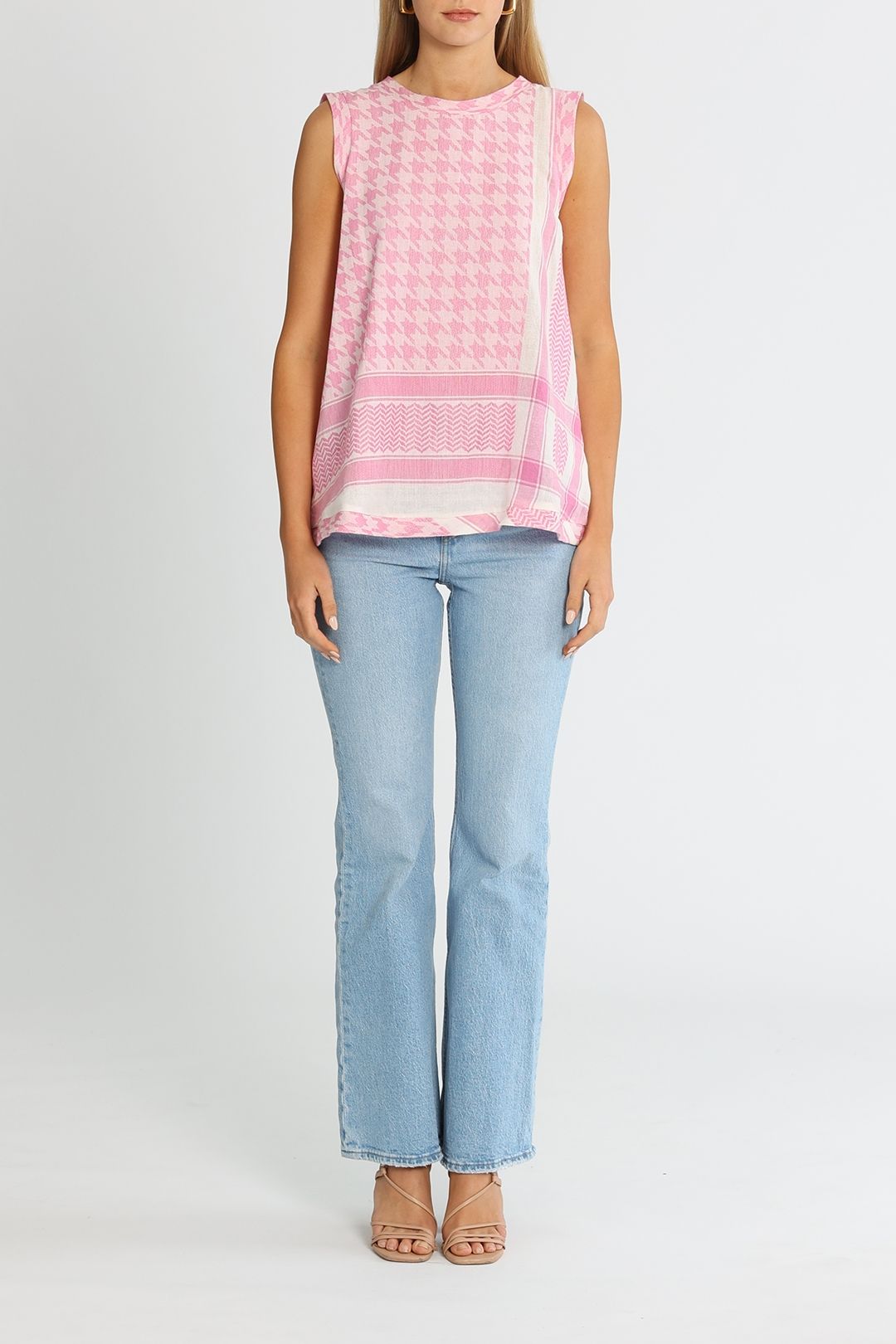 Summery Copenhagen Iben Sleeveless Top Super Pink