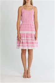 Summery Copenhagen Rose Sleeveless Short Dress Super Pink