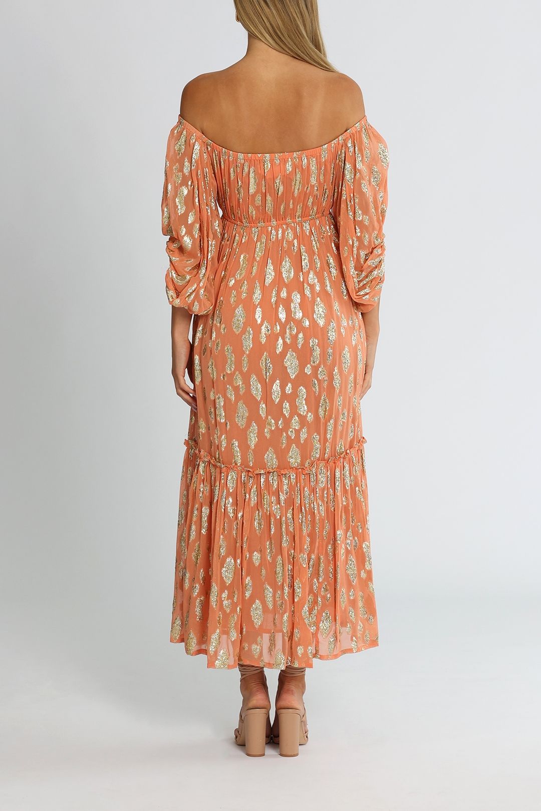 Hire Osiris Long Dress in Ankara Terracotta Sundress GlamCorner