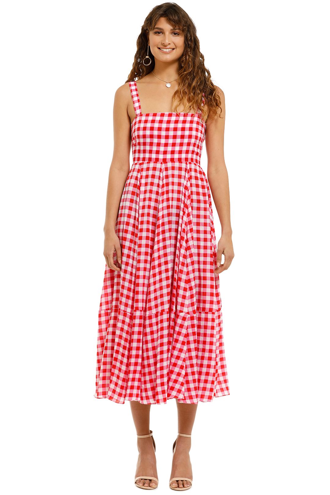 Fame and partners gingham dress hotsell