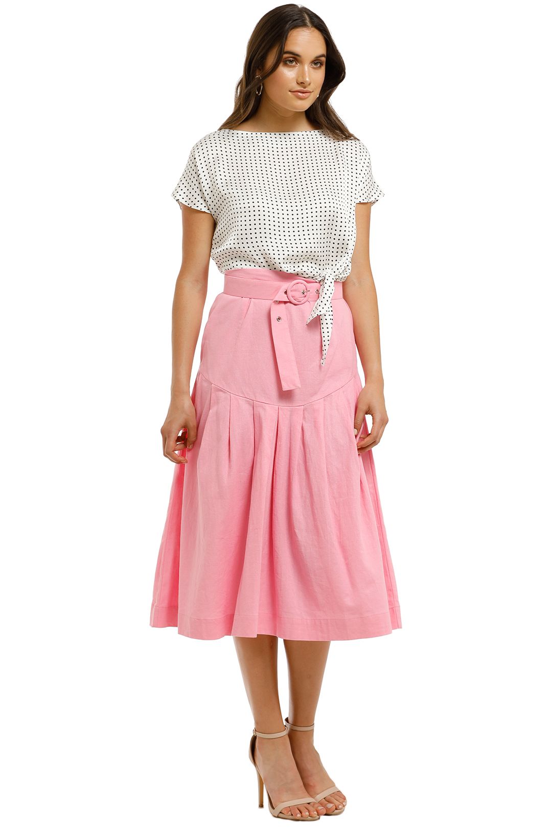 SWF-Floss-Midi-Skirt-Pink-Side