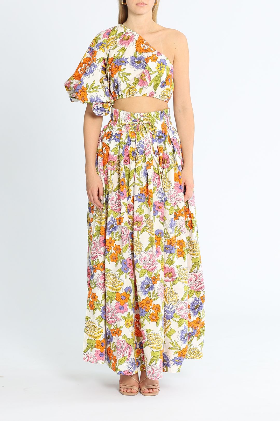 Ada One Shoulder Skirt Set main image 1