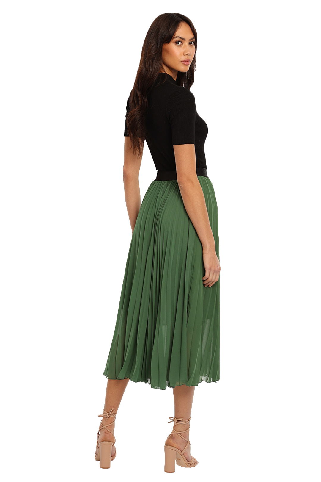 Sylvester by Kate Sylvester Billowy Skirt green pleat