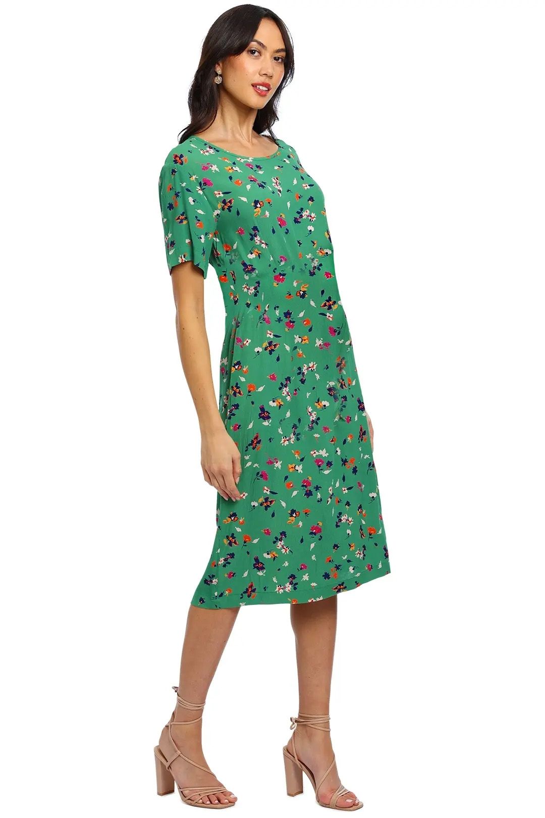 Hire Falling Flowers Shift Dress in Grass | Sylvester by Kate Sylvester |  GlamCorner
