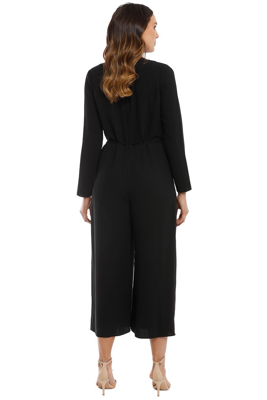T By Alexander Wang - Cropped Jumpsuit - Black - Back