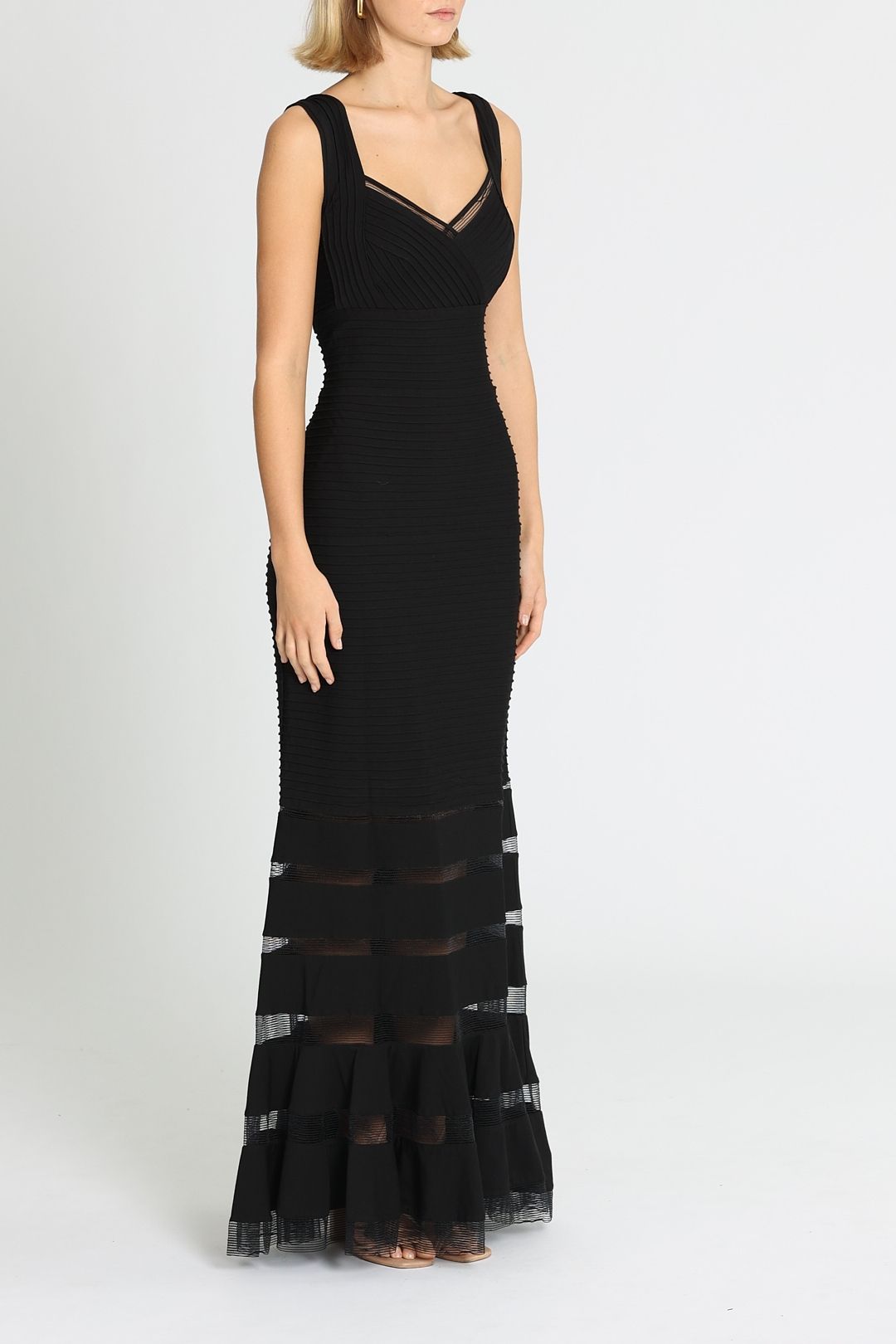 Annika Dress Black by Tadashi Shoji for Rent GlamCorner