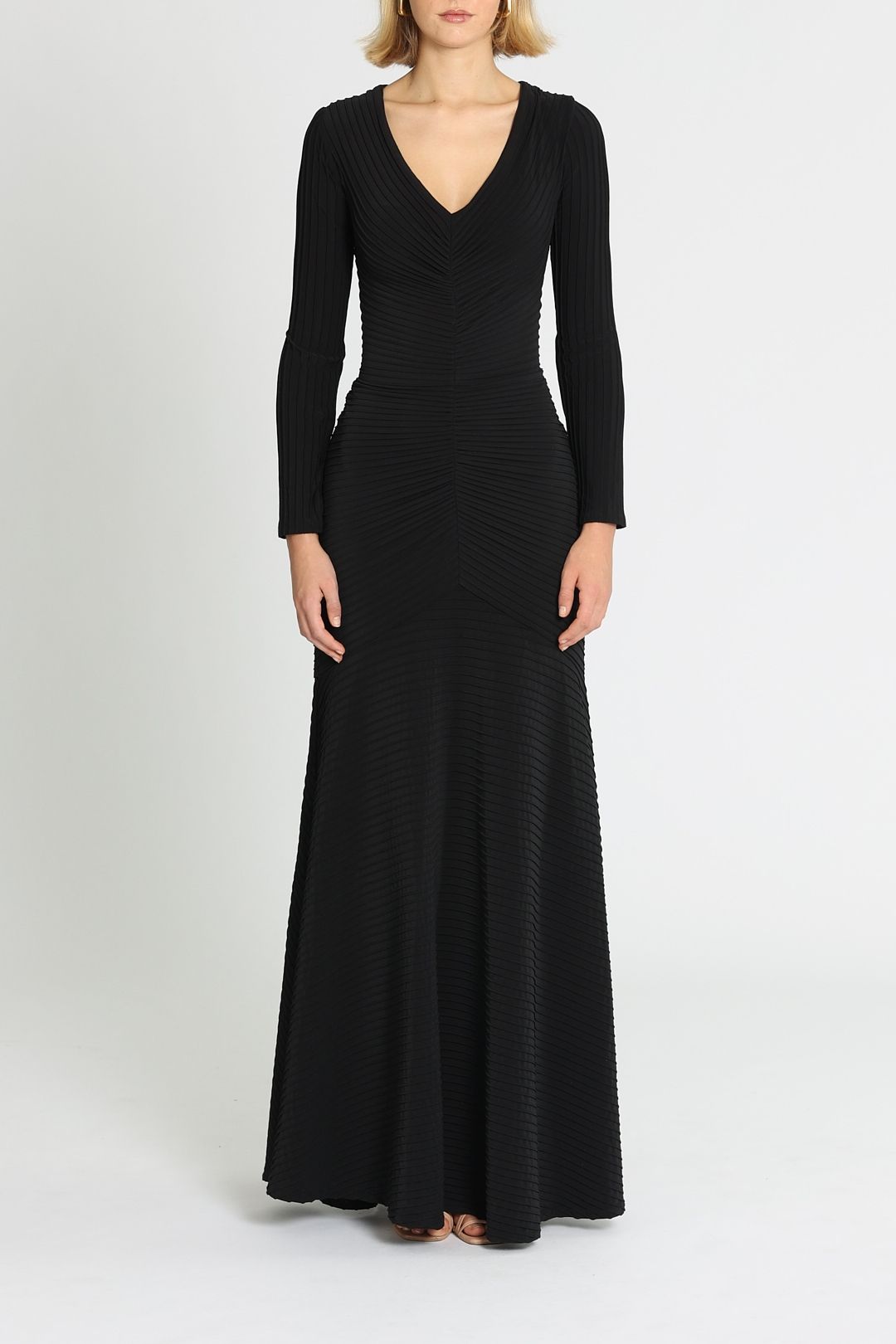 Tadashi shoji pintuck gown cheap