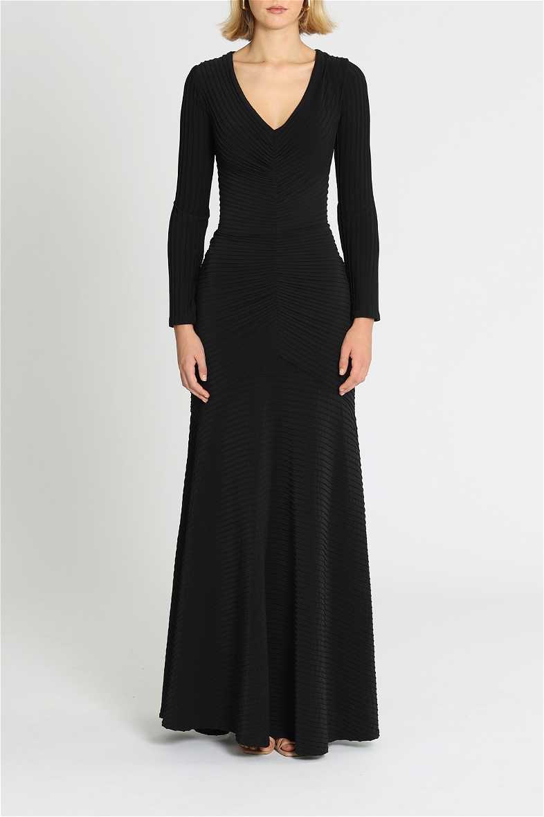 Elias Long Sleeve Pintuck Gown by Tadashi Shoji for Rent