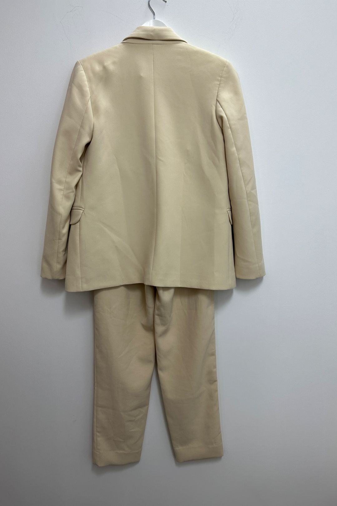 Kookai Tailored Jacket and Pants Set in Cream