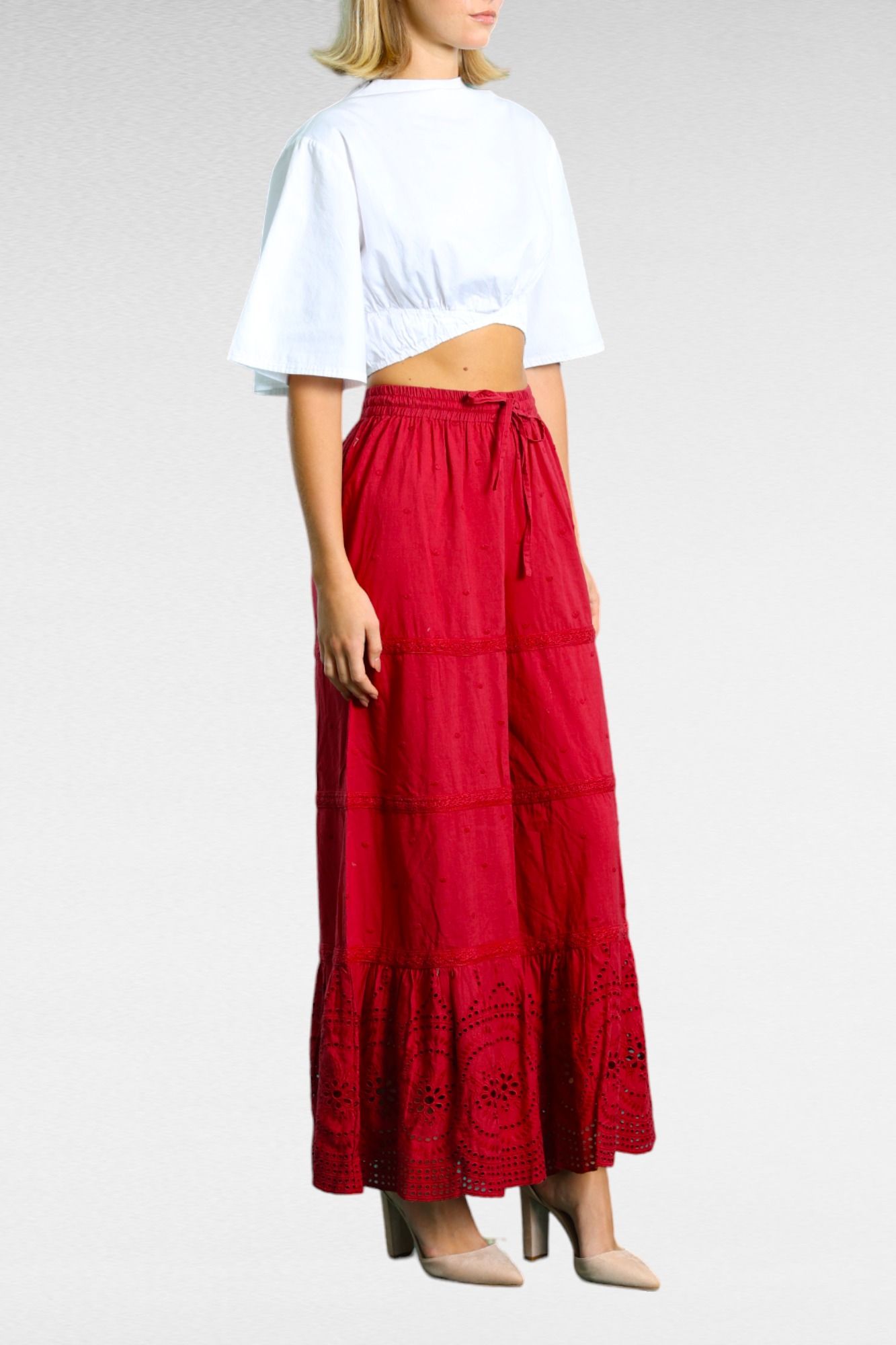 Talisman Magic Carpet Pant Earth Red Wide Leg