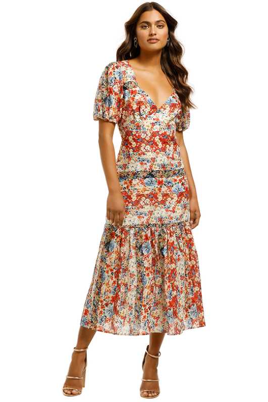 Jasmine Vines Midi Dress by Talulah for Hire | GlamCorner