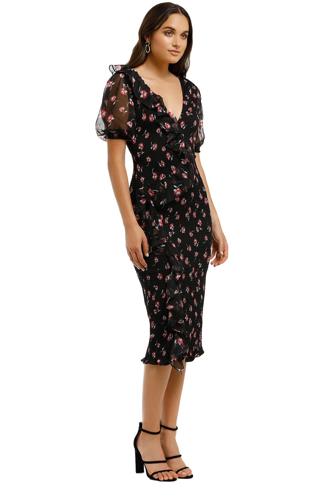 knee length dresses for ladies Tallulah Chambray Drawstring Dress in Dark Wash