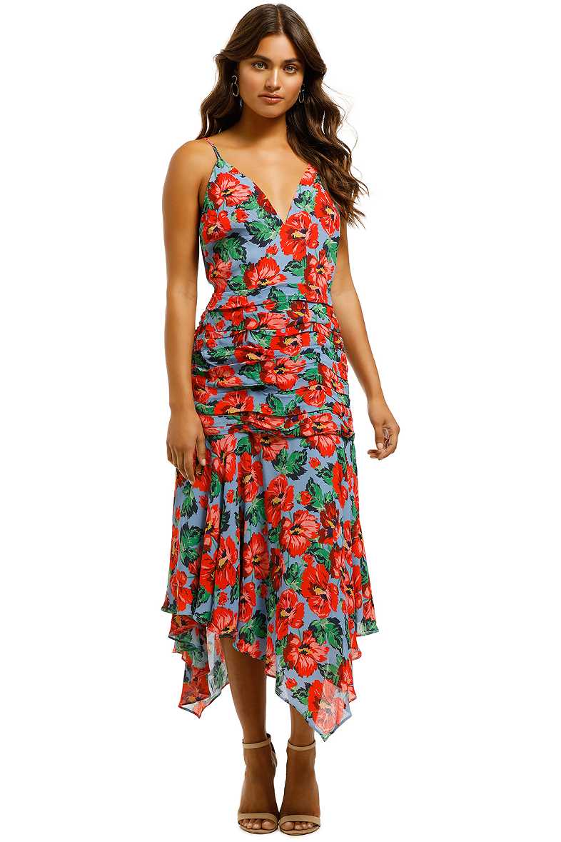MIDNIGHT RODEO DENIM MIDI DRESS