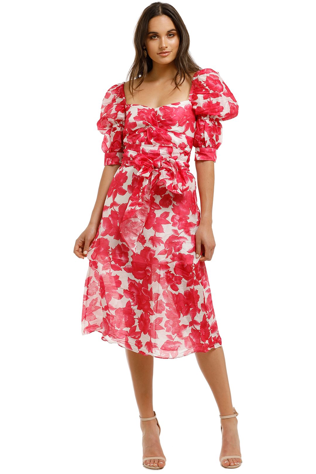 Martini Midi Dress Raspberry Martini Flora by Talulah for Hire