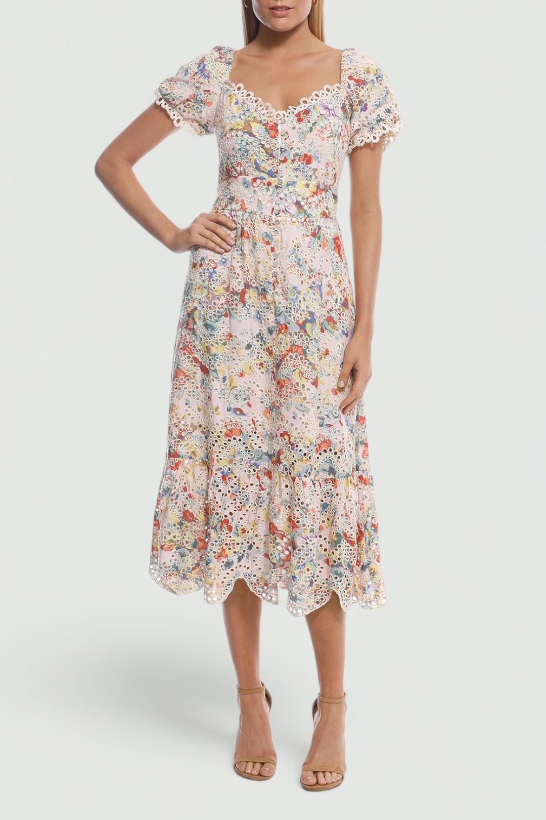 Elliatt - Faith Dress - Pink Floral - Front