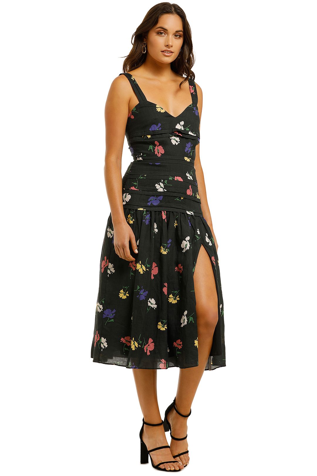 Cocktail and party floral midi dress on sale