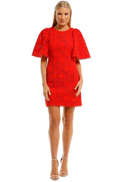 la maison talulah golda ruffle mini dress Rose Gold Sequin Ball Gown Dresses Off-the-shoulder main image 0