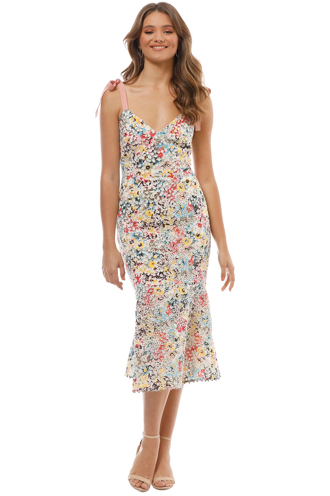 Bittersweet flounce midi dress clearance