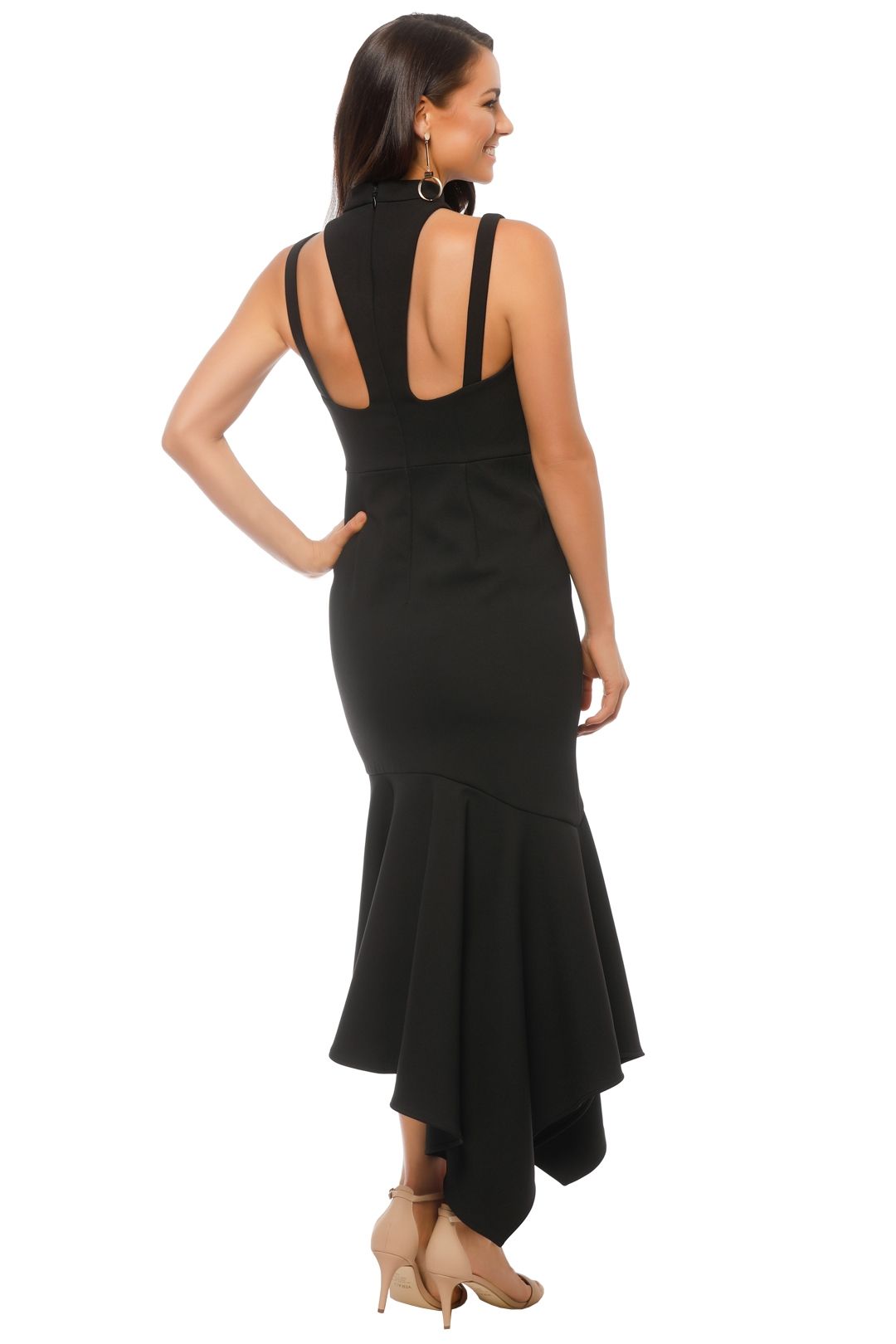 Talulah - Foundation Midi Dress - Black - Back