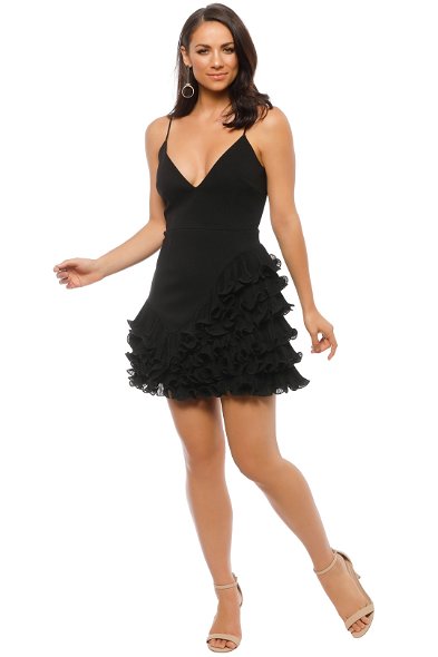 green emerald velvet dress ASHLEYlauren 4933 – Strapless Ruched Taffeta Ruffle Mini Dress
