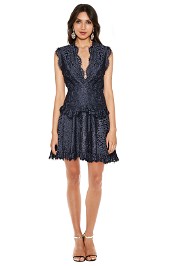 Talulah - Midnight Dream Mini Dress - Dust Navy - Front