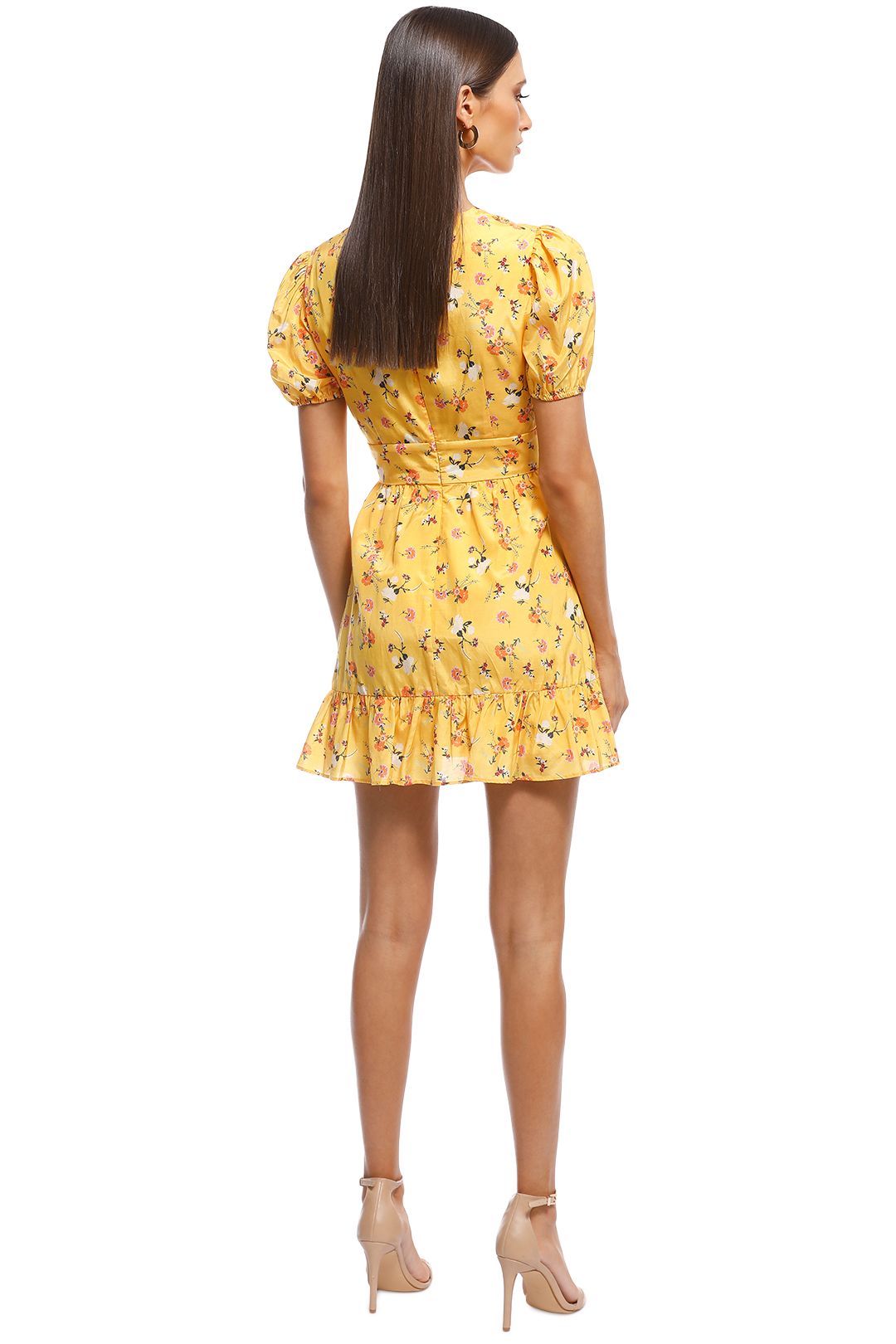 Talulah - Tansy Mini Dress - Yellow - Back