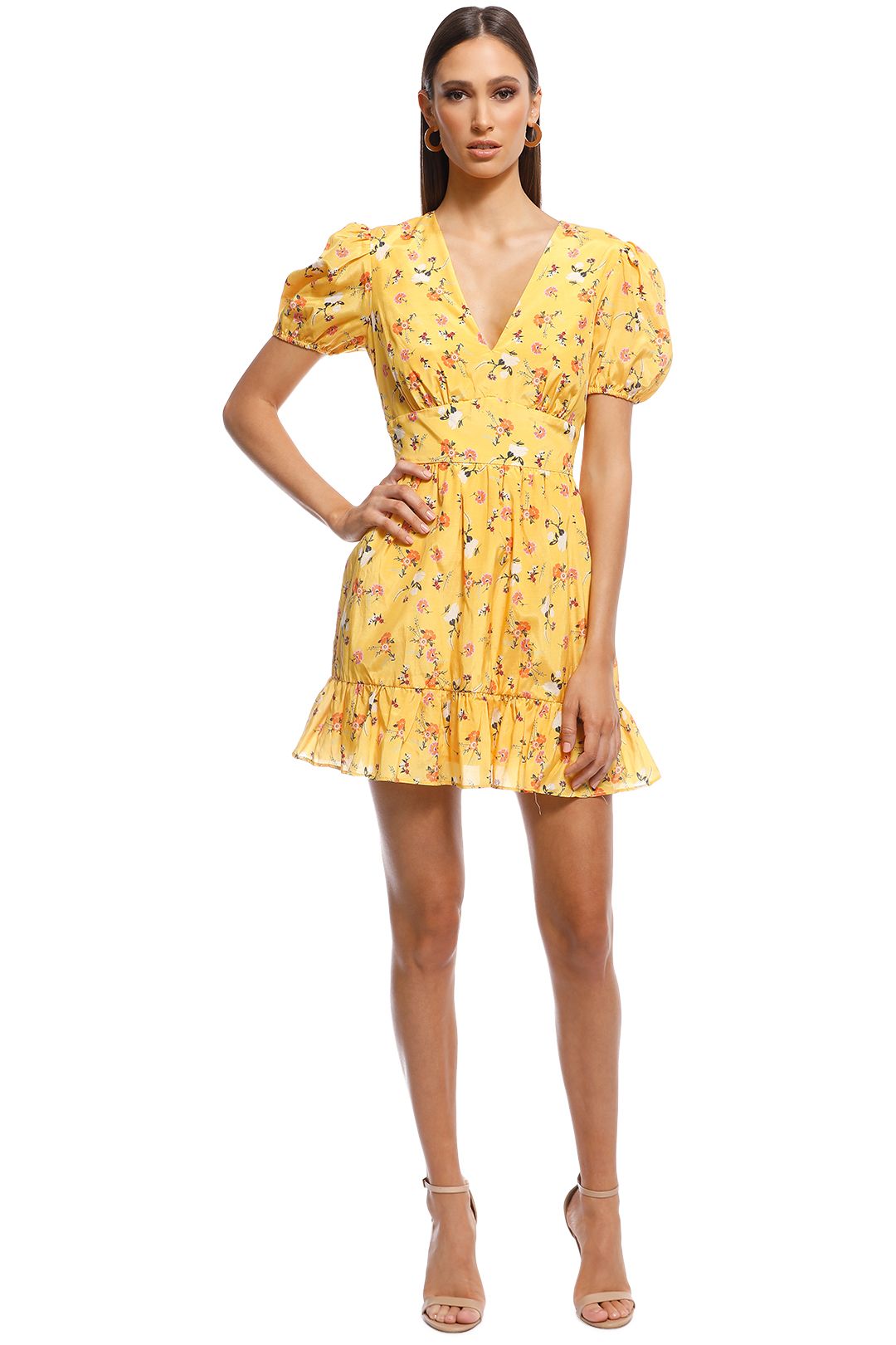 Talulah - Tansy Mini Dress - Yellow - Front