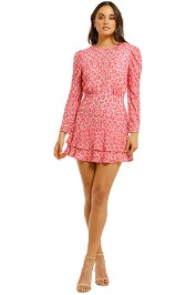 Talulah - The Blossom LS Mini Dress - Pink - Front