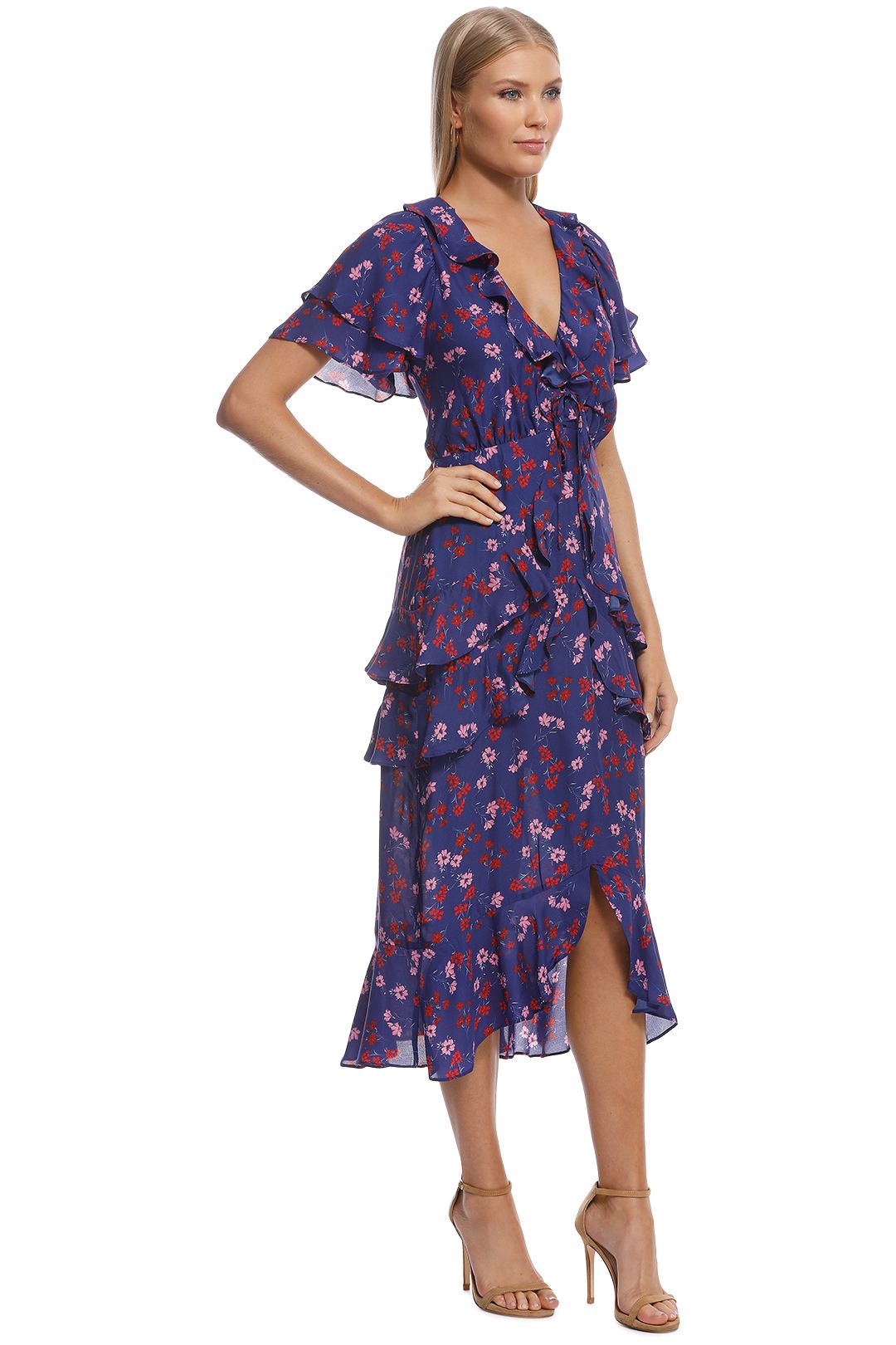 The Yearning Ruffle Midi Dress by Talulah for Hire | GlamCorner The Yearning Ruffle Midi Dress by Talulah for Hire | GlamCorner