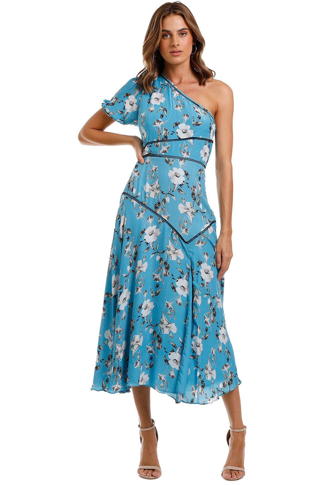Talulah - Cannes Midi Dress - Blue Valentine Floral