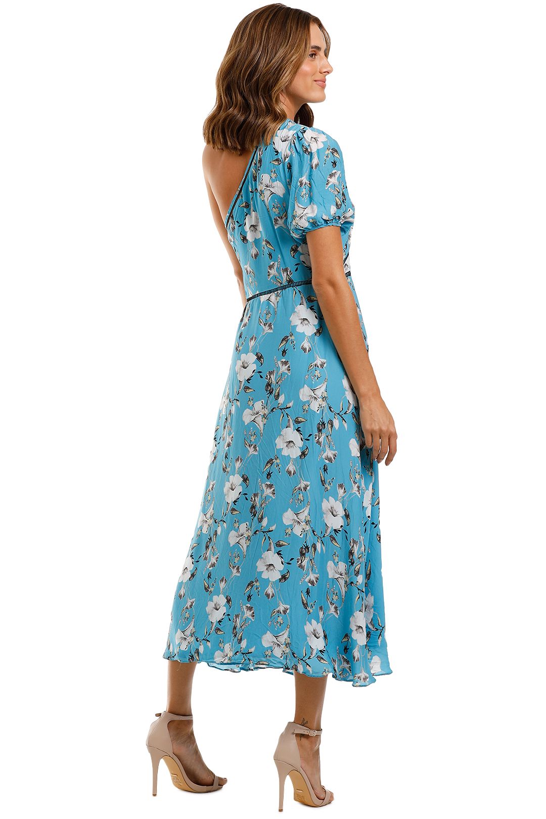 Cannes Midi Dress in Blue Valentine Floral by Talulah for Hire
