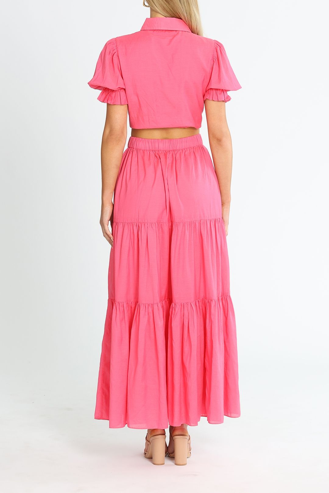 Shirt and maxi skirt set discount
