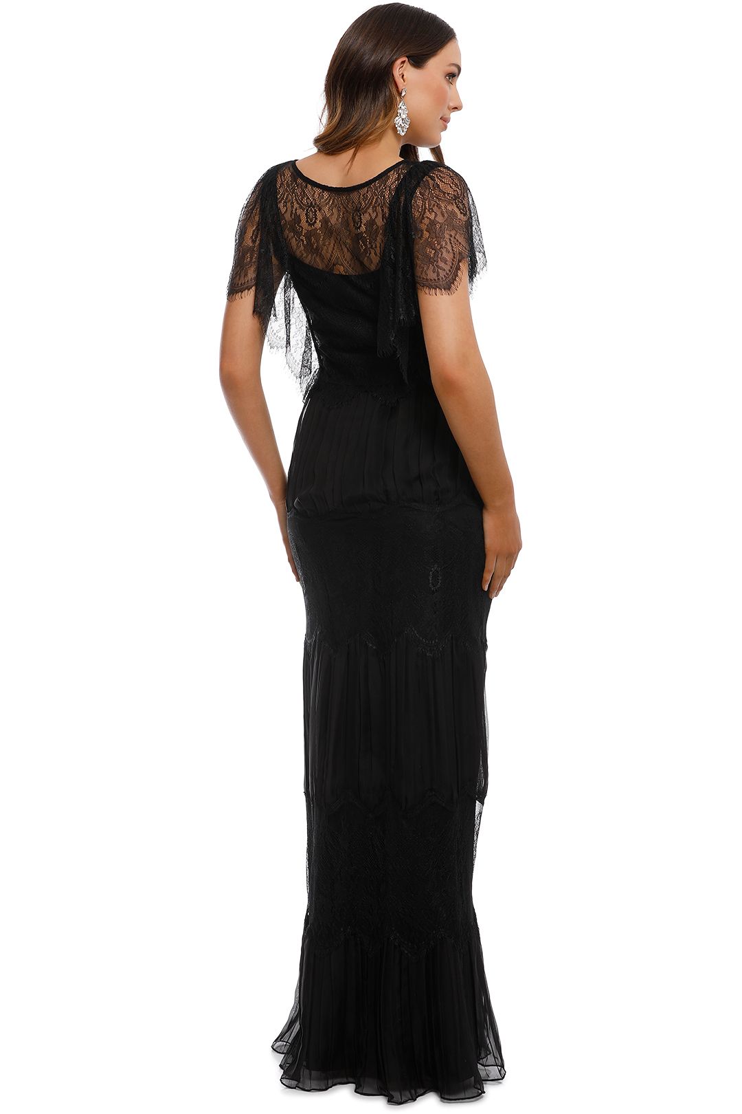 Tania Olsen - Clara Evening Gown - Black - Back