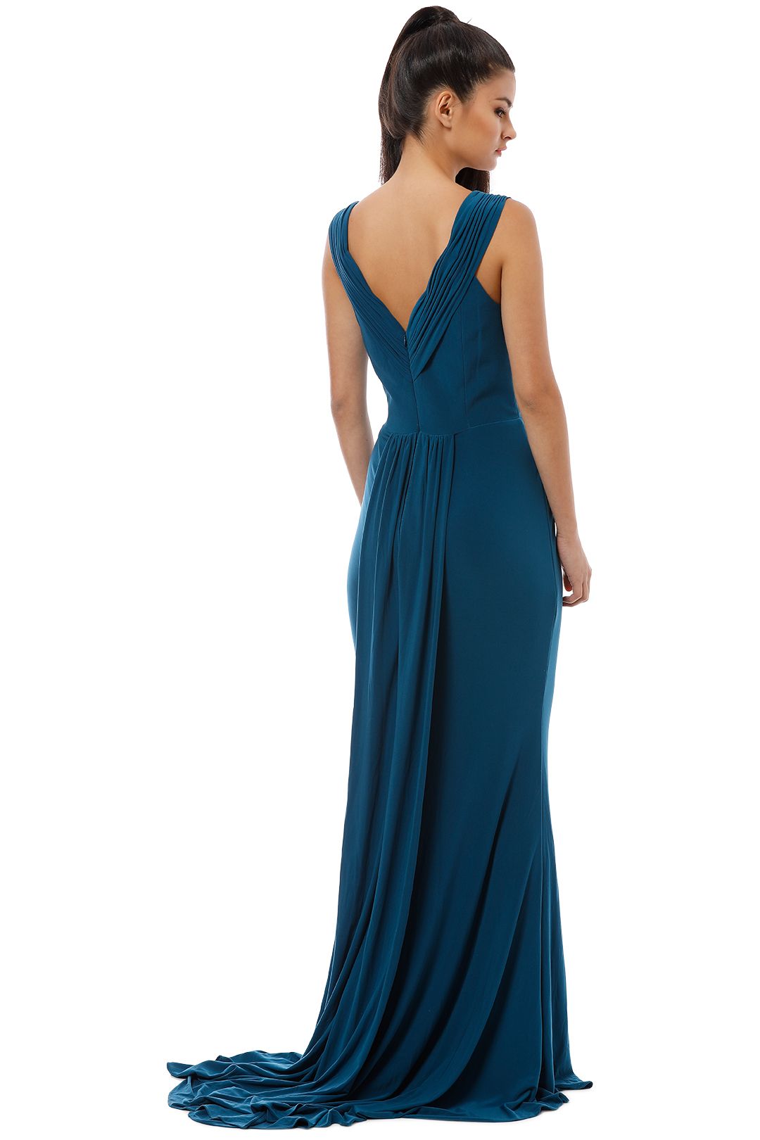 Tania Olsen - Malissa Gown - Teal - Back