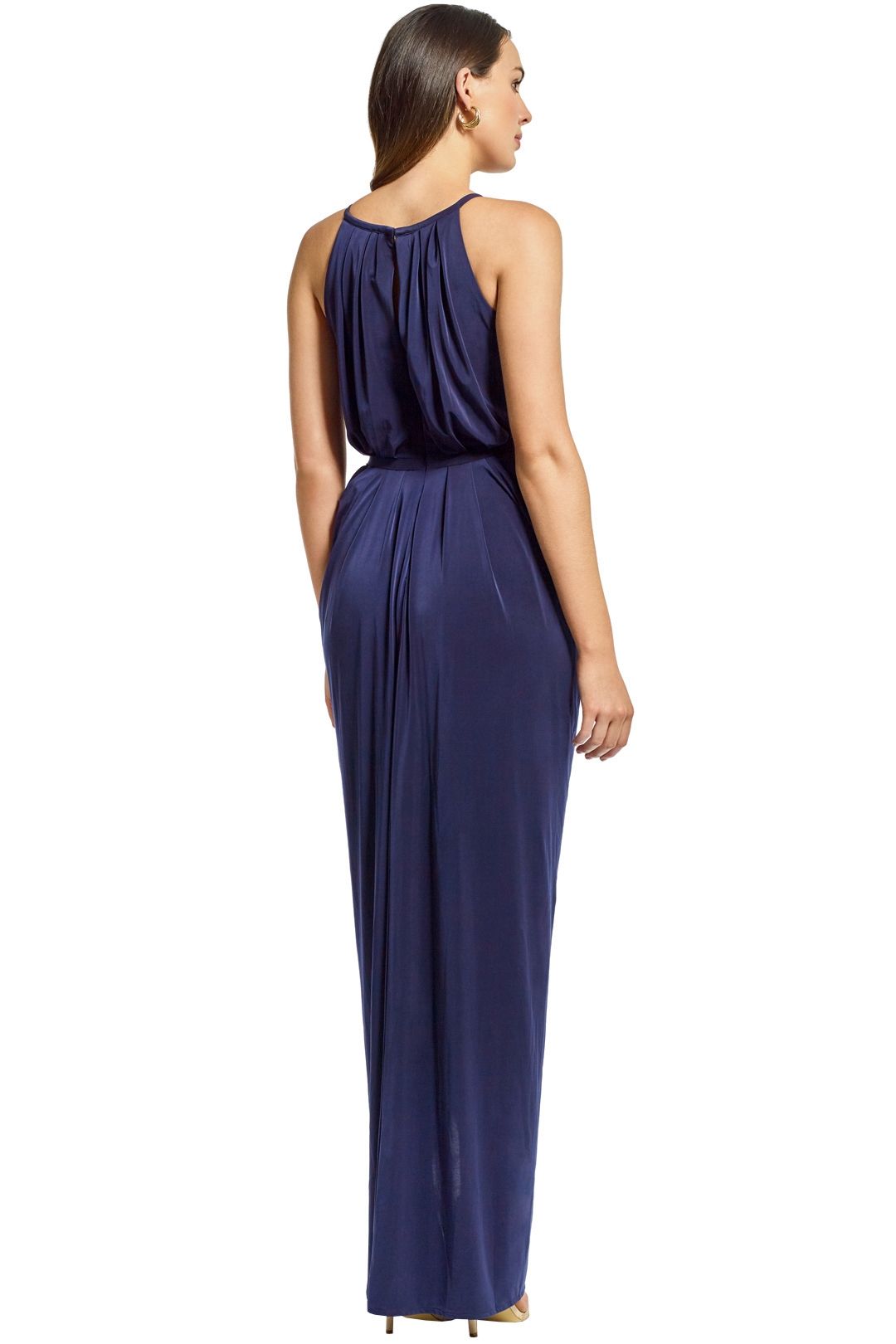 Tania Olsen - Sandra Ruched Gown - Navy - Back