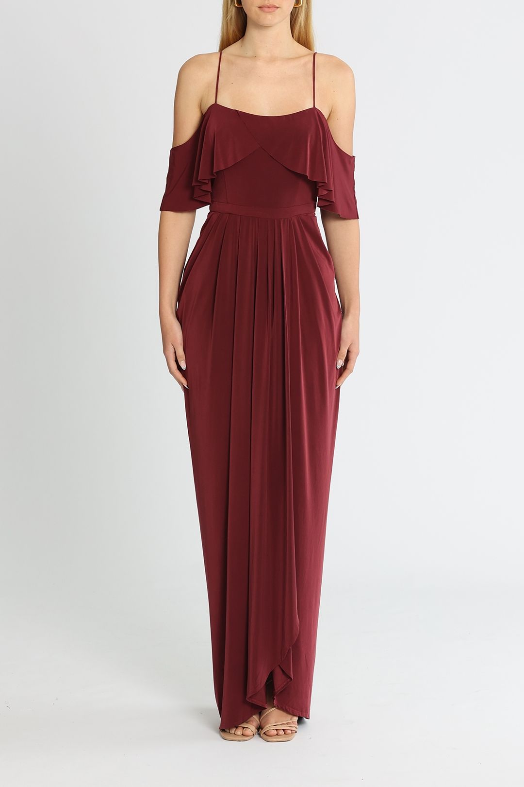 Hire Arianna Gown in Wine, Tania Olsen