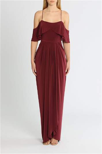 Hire Arianna Gown in Wine, Tania Olsen
