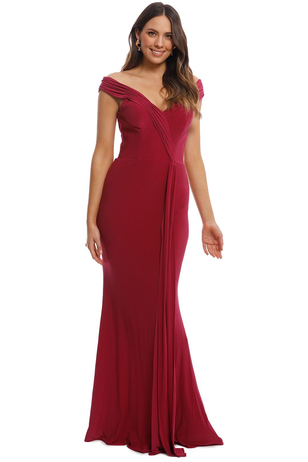 Tania Olsen - Malissa Gown - Berry - Front