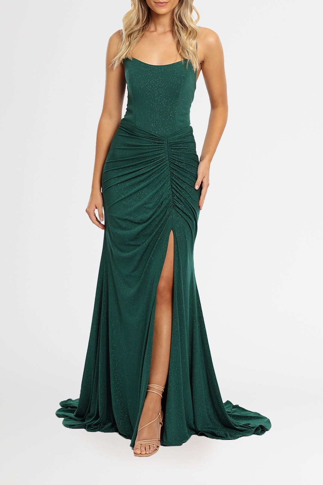 knee length dresses for ladies Olsen Maxi Dress in Wine Satin – St Frock