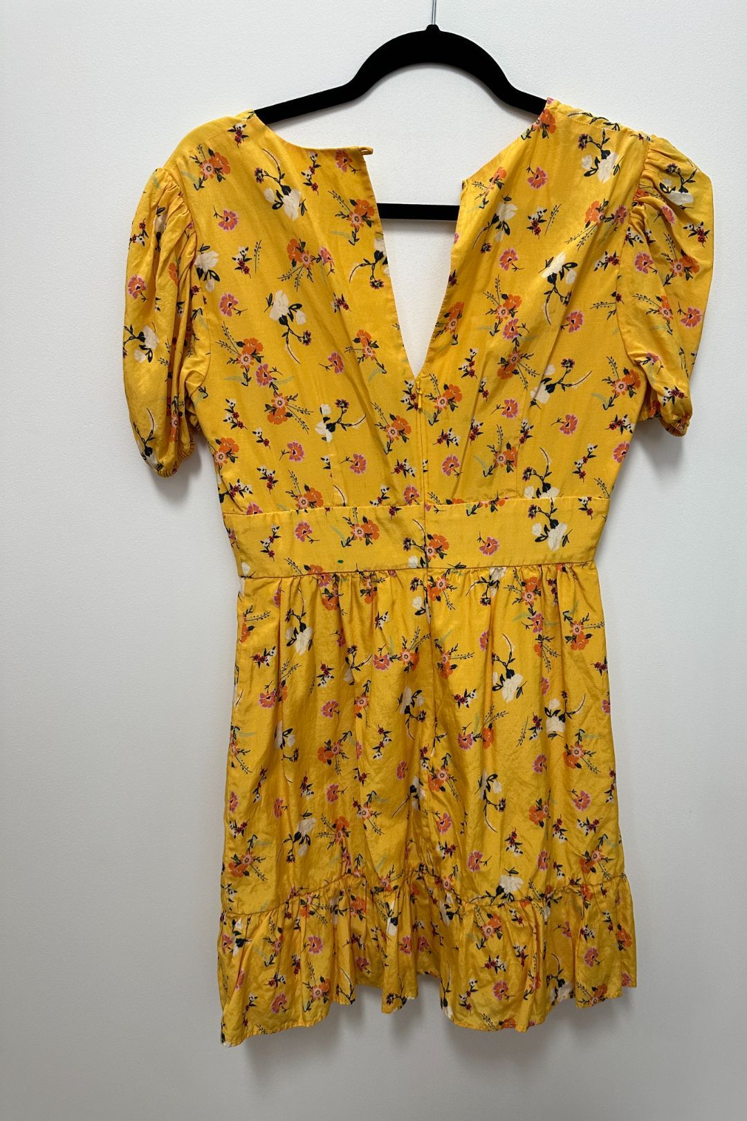 Buy Tansy Mini Floral Dress in Yellow Talulah GlamCorner