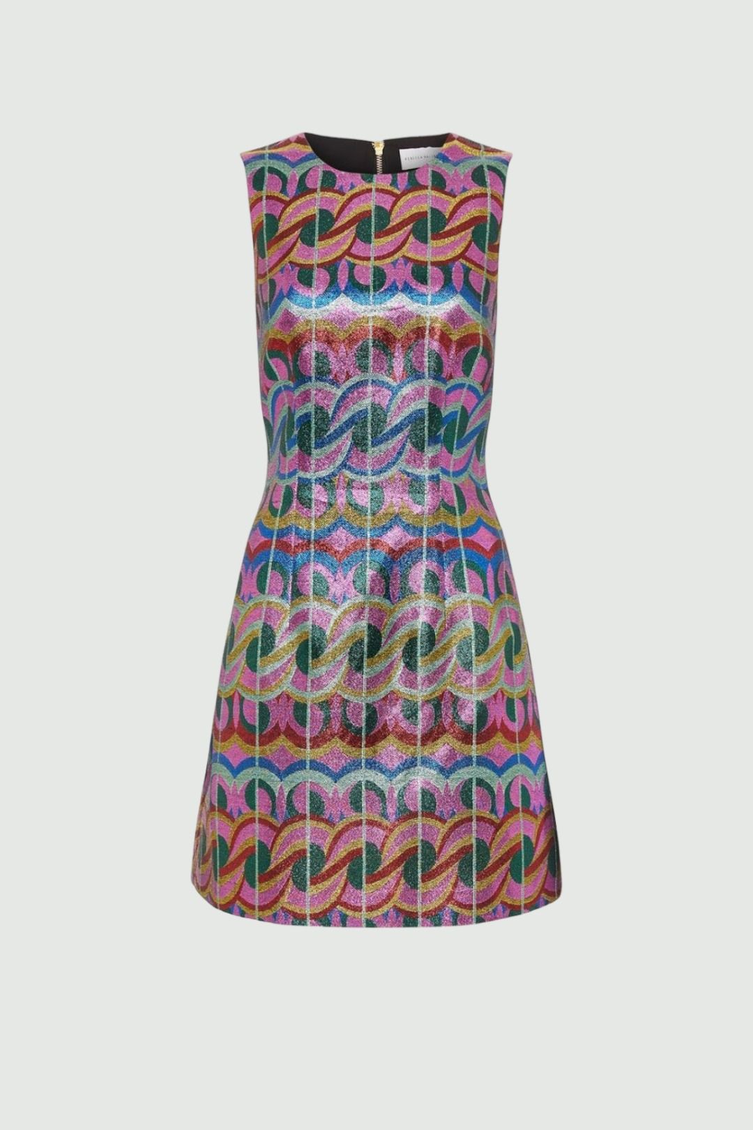 Rebecca Vallance Geometric Print Tatiana Mini Dress