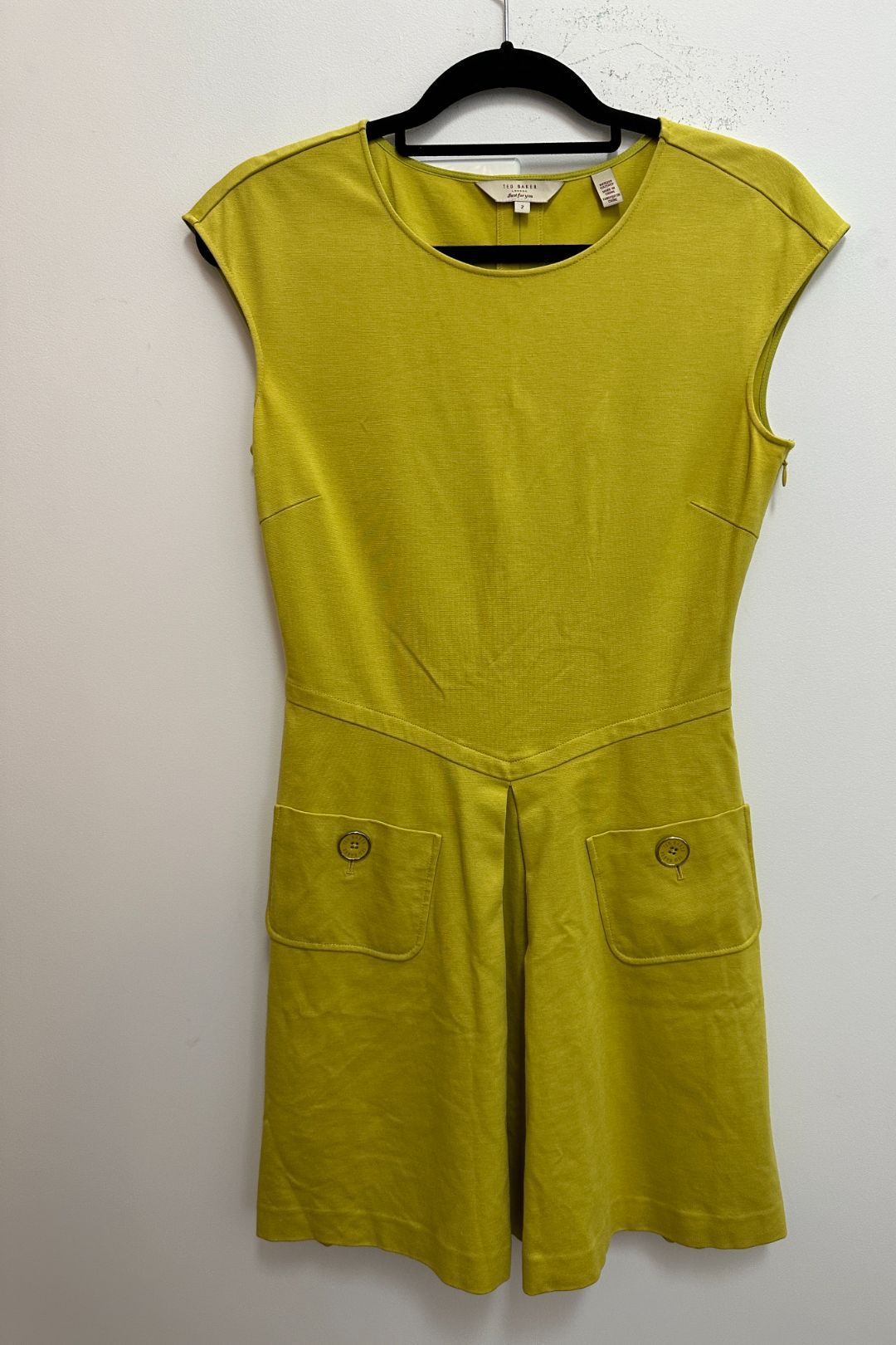 Buy Yellow Mustard Skater Dress Ted Baker GlamCorner