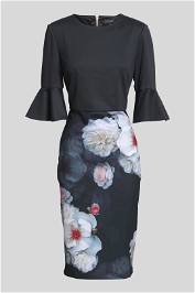 Ted Baker - Chelsea Black Floral Bodycon Dress